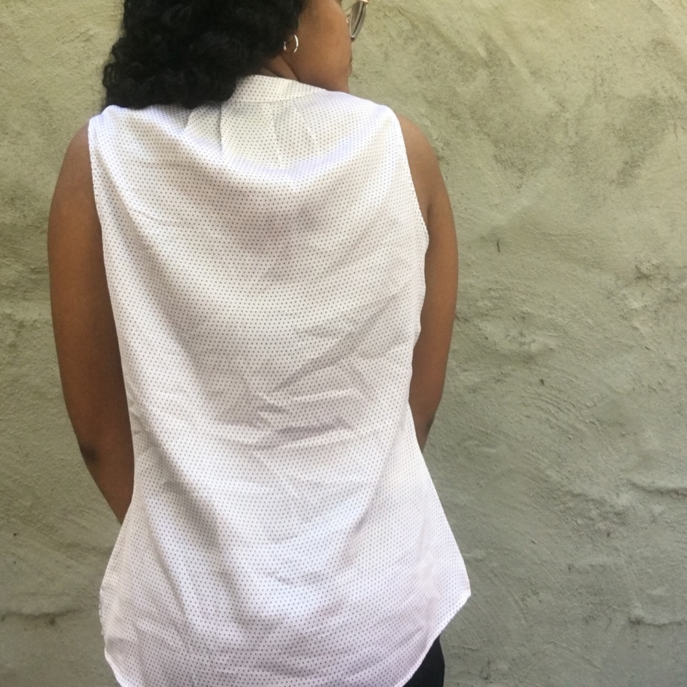 White polka dot blouse - Picture 2 of 4